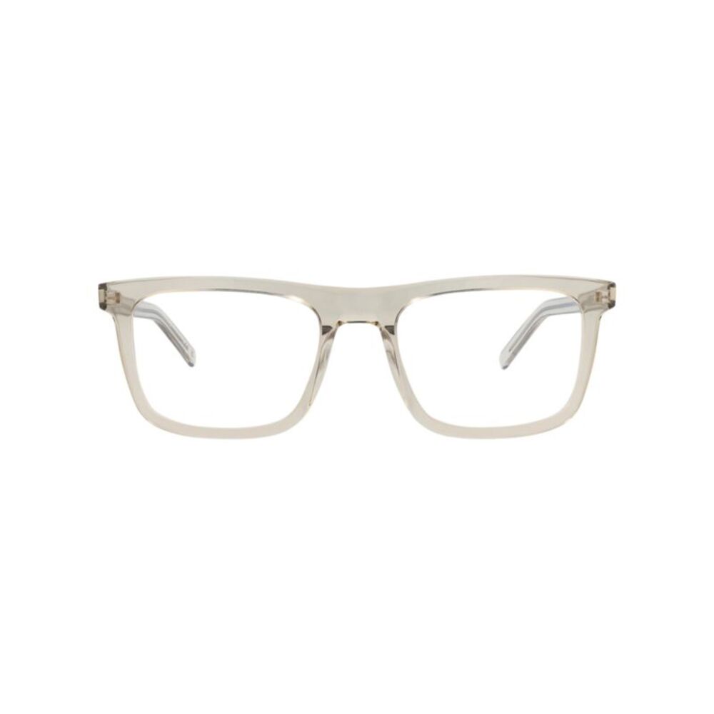 Saint Laurent Photochromic Square-Frame Acetate Optical Frames Beige Mens